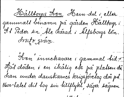 Bild på arkivkortet för arkivposten Hälltorps Sven