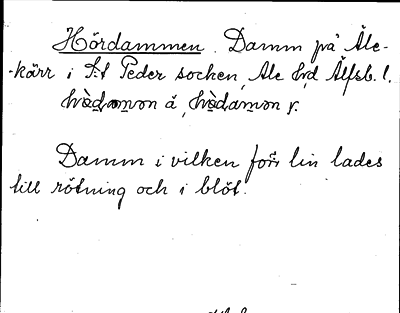 Bild på arkivkortet för arkivposten Hördammen
