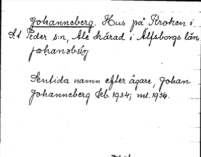 Bild på arkivkortet för arkivposten Johanneberg