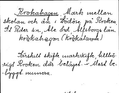 Bild på arkivkortet för arkivposten Krokahagen