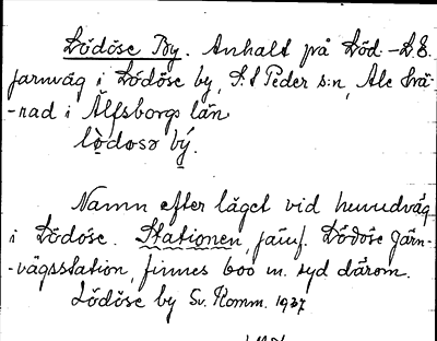 Bild på arkivkortet för arkivposten Lödöse By