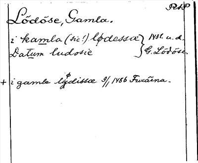 Bild på arkivkortet för arkivposten Lödöse, Gamla