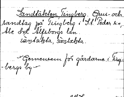 Bild på arkivkortet för arkivposten Sandtäkten Tingberg
