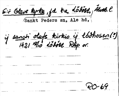 Bild på arkivkortet för arkivposten Sankt Olavs kyrka