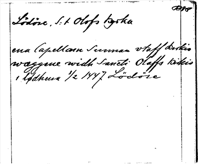 Bild på arkivkortet för arkivposten Sankt Olofs kyrka