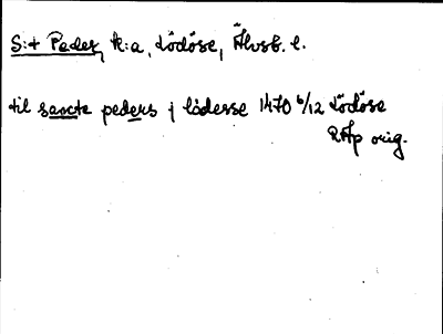 Bild på arkivkortet för arkivposten Sankt Peter