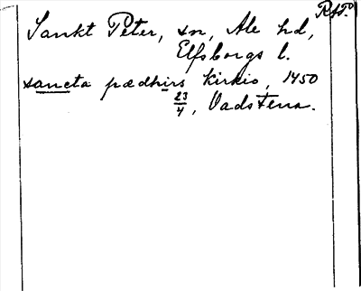 Bild på arkivkortet för arkivposten Sankt Peter