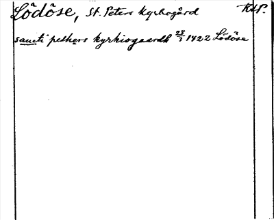 Bild på arkivkortet för arkivposten Sankt Peters kyrkogård