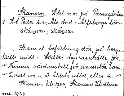 Bild på arkivkortet för arkivposten Skansen
