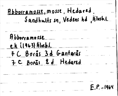 Bild på arkivkortet för arkivposten Abborramosse