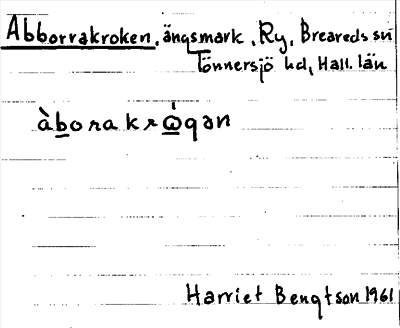Bild på arkivkortet för arkivposten Abborrakroken