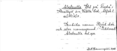 Bild på arkivkortet för arkivposten Alekullen