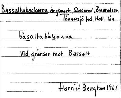 Bild på arkivkortet för arkivposten Bassaltabackarna