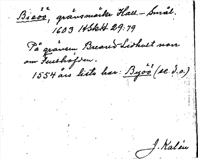 Bild på arkivkortet för arkivposten Bieöö