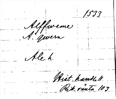 Bild på arkivkortet för arkivposten Alffweme