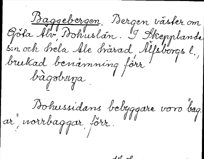 Bild på arkivkortet för arkivposten Baggebergen