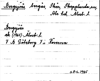 Bild på arkivkortet för arkivposten Bergsjöås