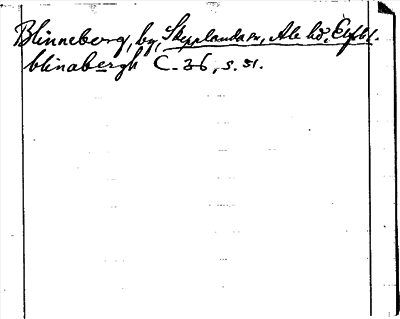 Bild på arkivkortet för arkivposten Blinneberg