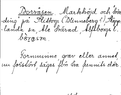Bild på arkivkortet för arkivposten Borråsen