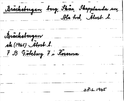 Bild på arkivkortet för arkivposten Bräckebergen