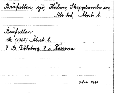 Bild på arkivkortet för arkivposten Bräfullen