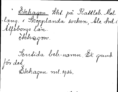 Bild på arkivkortet för arkivposten Ekhagen