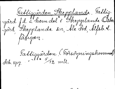 Bild på arkivkortet för arkivposten Fattiggården, Skepplanda