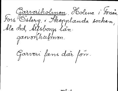 Bild på arkivkortet för arkivposten Garveriholmen