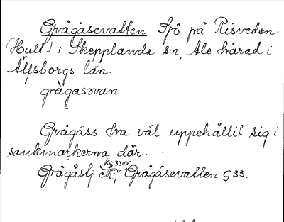 Bild på arkivkortet för arkivposten Grågåsevatten