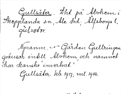 Bild på arkivkortet för arkivposten Gullsäter
