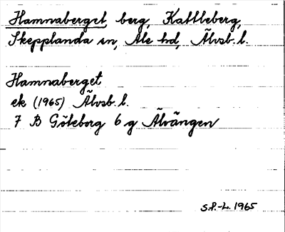 Bild på arkivkortet för arkivposten Hamnaberget