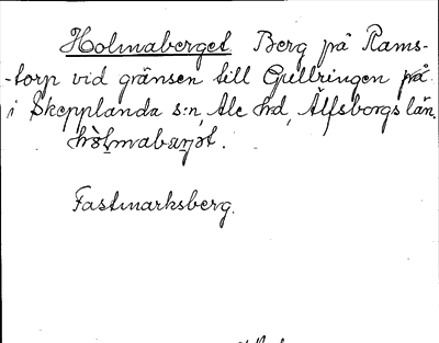Bild på arkivkortet för arkivposten Holmaberget