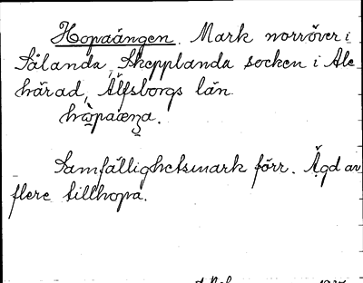 Bild på arkivkortet för arkivposten Hopaängen