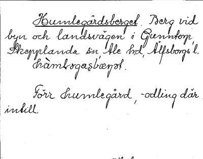 Bild på arkivkortet för arkivposten Humlegårdsberget
