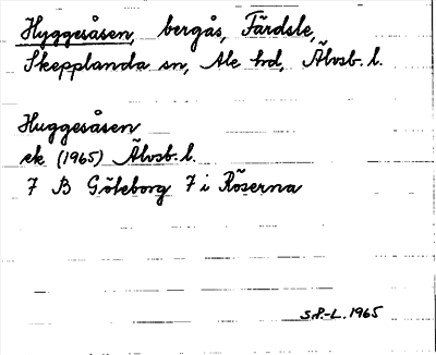 Bild på arkivkortet för arkivposten Hyggesåsen