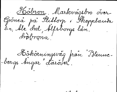 Bild på arkivkortet för arkivposten Höbron