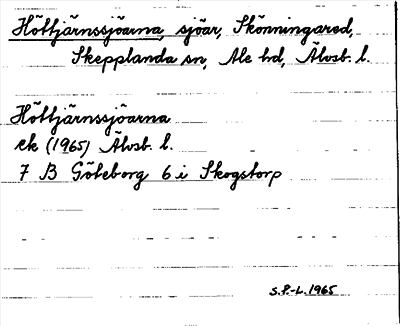 Bild på arkivkortet för arkivposten Höttjärnssjöarna