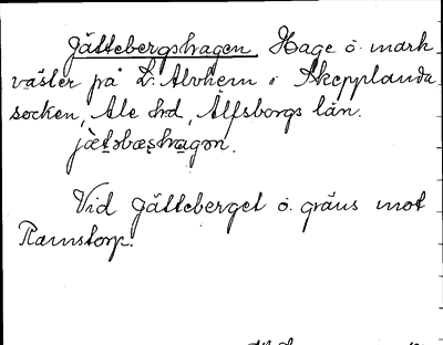 Bild på arkivkortet för arkivposten Jättebergshagen