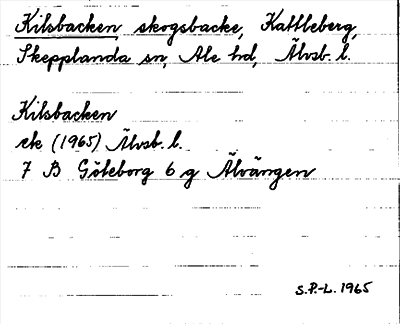 Bild på arkivkortet för arkivposten Kilsbacken