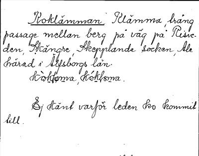 Bild på arkivkortet för arkivposten Koklämman