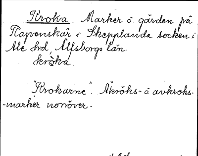 Bild på arkivkortet för arkivposten Kroka