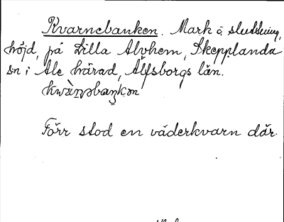 Bild på arkivkortet för arkivposten Kvarnebanken
