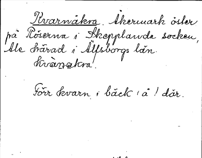 Bild på arkivkortet för arkivposten Kvarnåkra