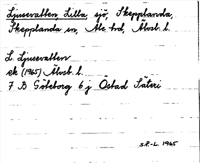 Bild på arkivkortet för arkivposten Ljusevatten, Lilla