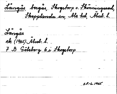Bild på arkivkortet för arkivposten Långås