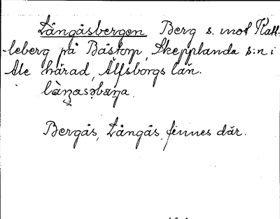 Bild på arkivkortet för arkivposten Långåsbergen
