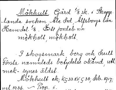 Bild på arkivkortet för arkivposten Mökhult
