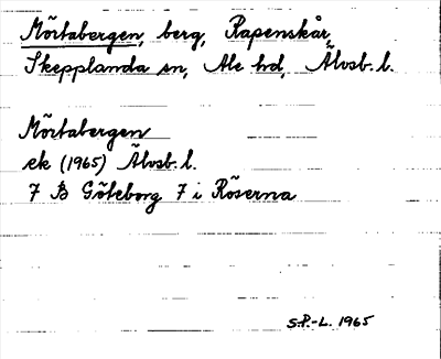 Bild på arkivkortet för arkivposten Mörtabergen