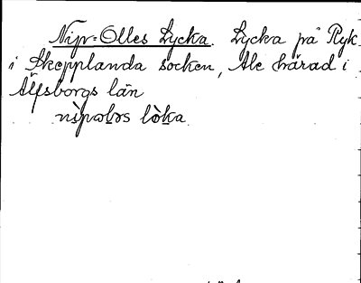 Bild på arkivkortet för arkivposten Nip-Olles Lycka
