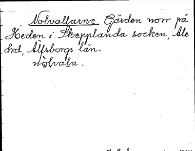 Bild på arkivkortet för arkivposten Nolvallarne